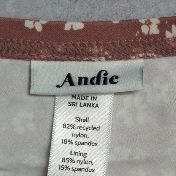 Andie The Sarong Bottom Ditsy Floral Rose Swimwear Bathing Suit Size S New - Picture 7 of 10